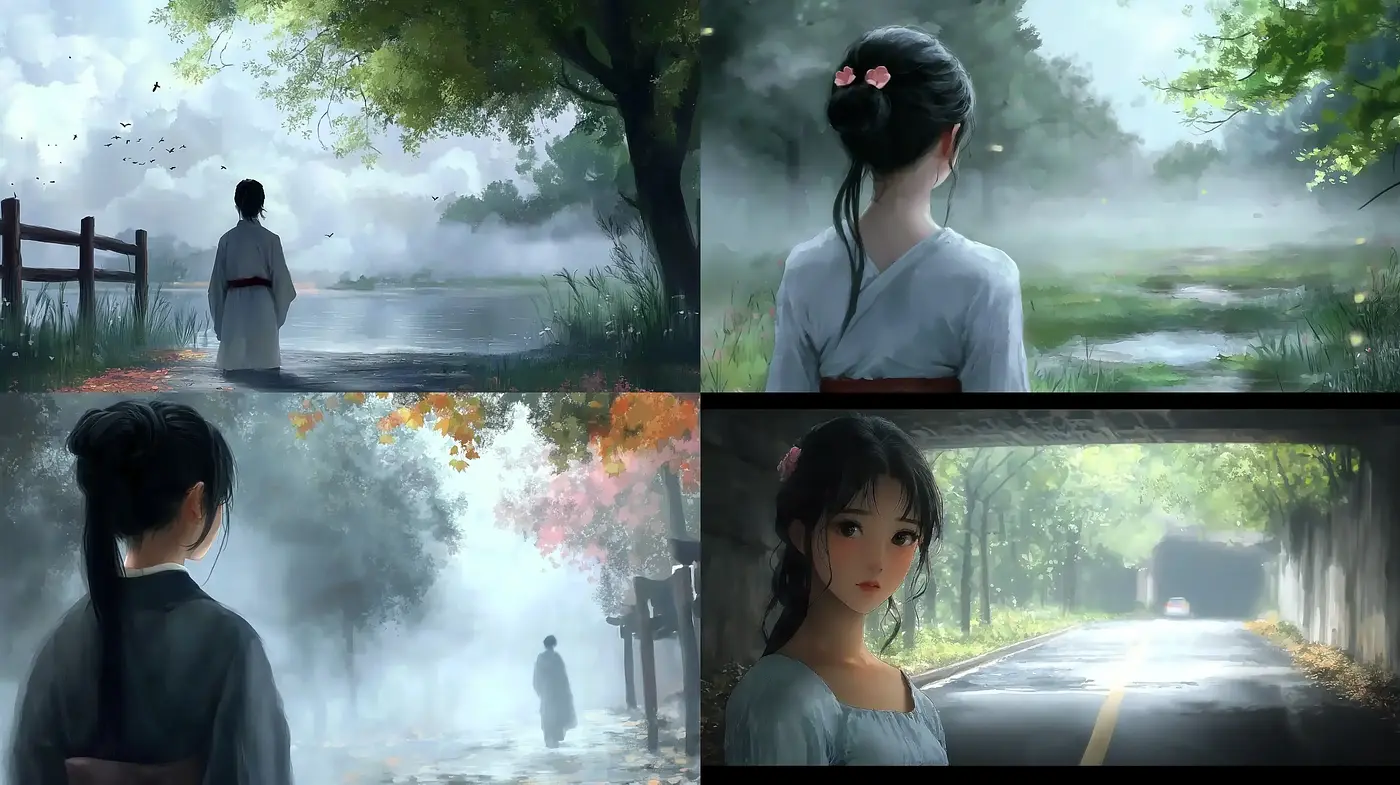 Misty Serenity: A Harmonious Blend of Ethereal Landscapes and Soft Realism - Midjourney sref style