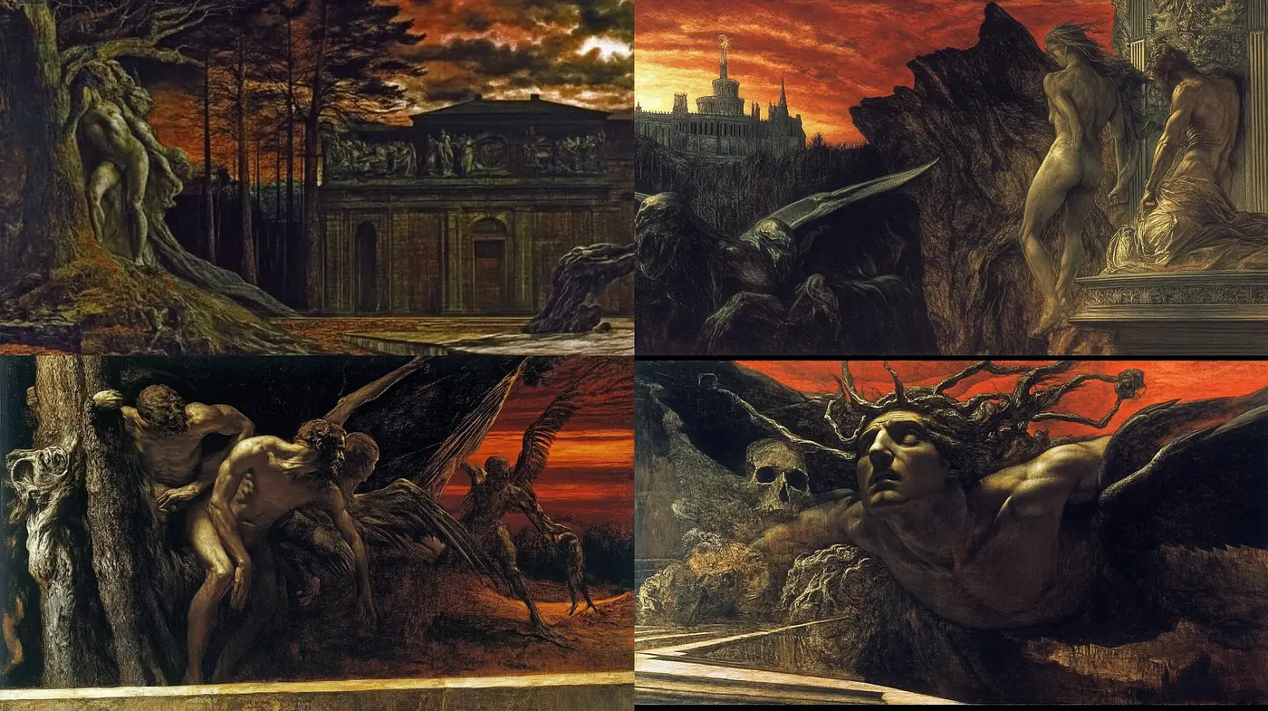 Ethereal Twilight of Myths and Legends - Midjourney sref style