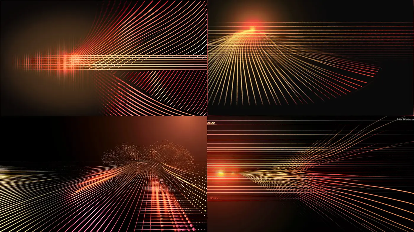 Abstract Luminosity in Linear Expressionism - Midjourney sref style