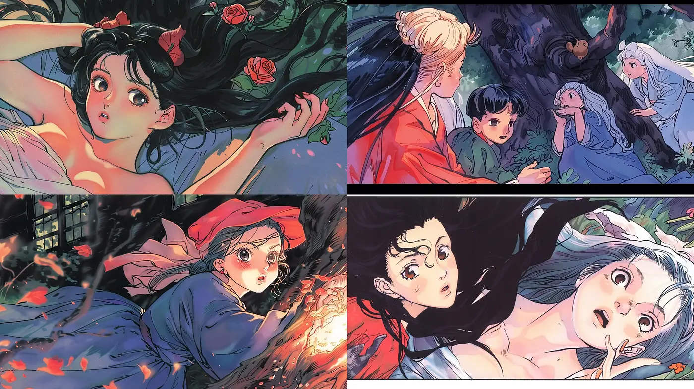 Ethereal Anime-Inspired Dreamscapes with Vivid Coloring - Midjourney sref style