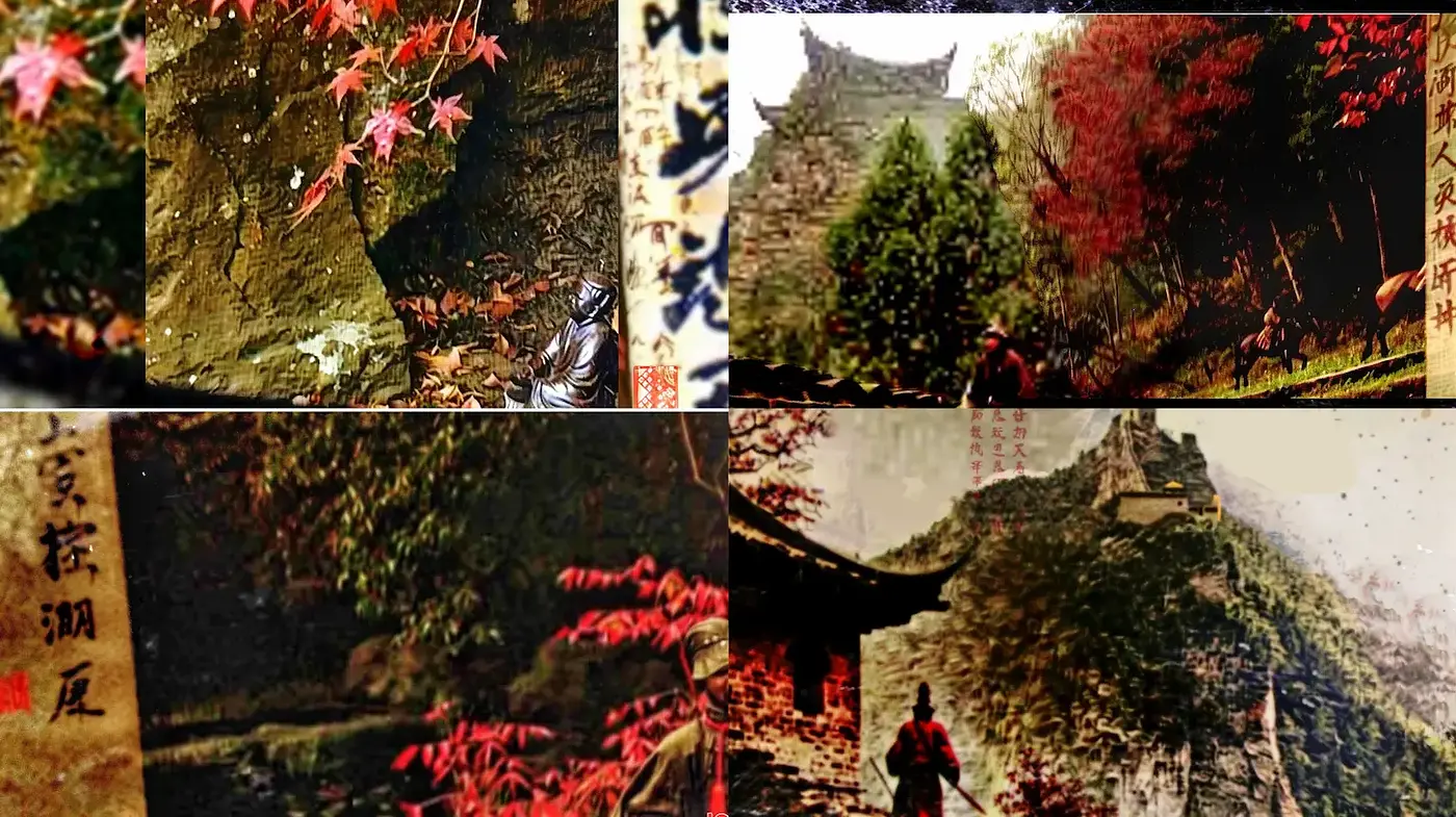 Harmonious Blend of Nature and Culture in a Serene Setting - Midjourney sref style