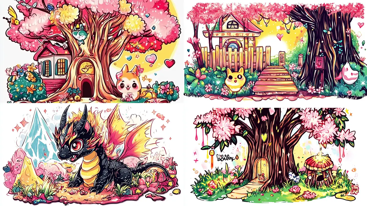 Ethereal Whimsy in a Fantastical Pastel Dreamscape - Midjourney sref style