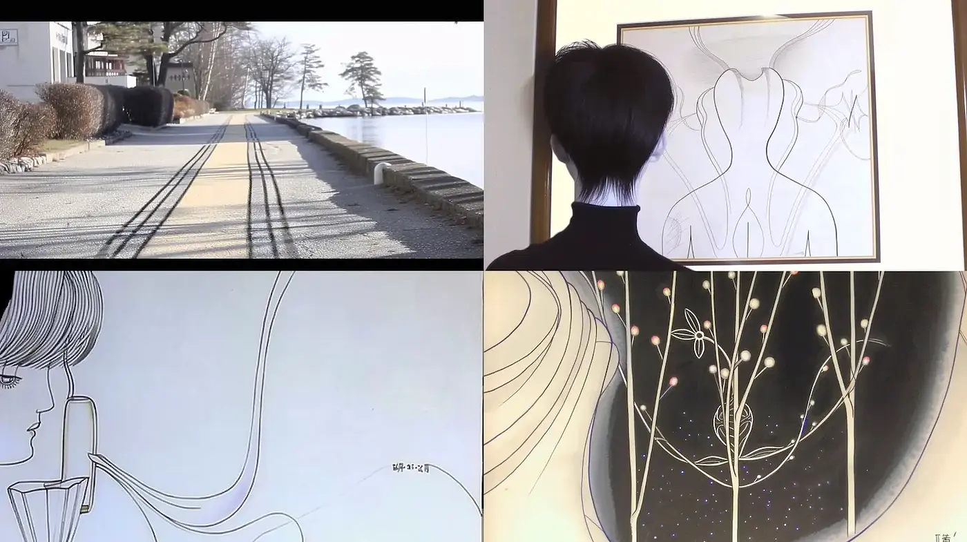 Contemporary Minimalist Aesthetic with Fluid Dynamics and Organic Themes - Midjourney sref style