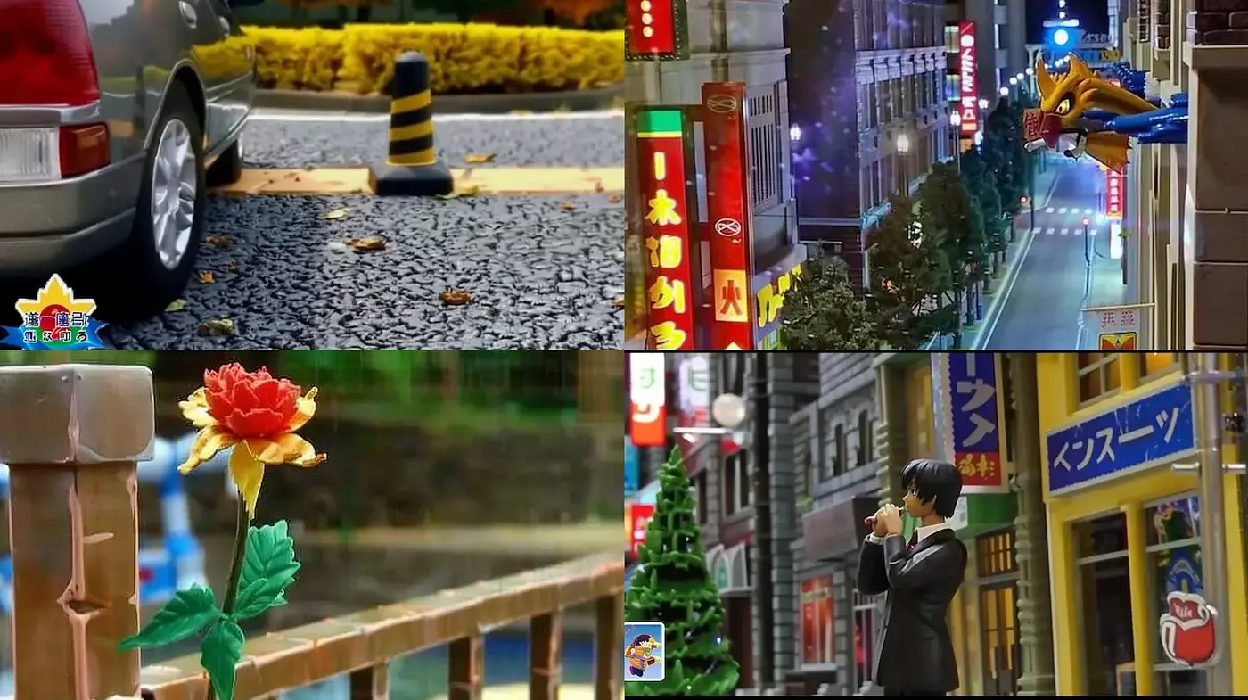Vividly detailed urban scenes with a nostalgic, playful vibe - Midjourney sref style