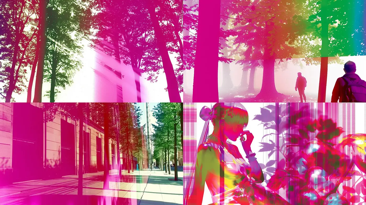 Chromatic Abstraction and Ethereal Forms in Surreal Compositions - Midjourney sref style
