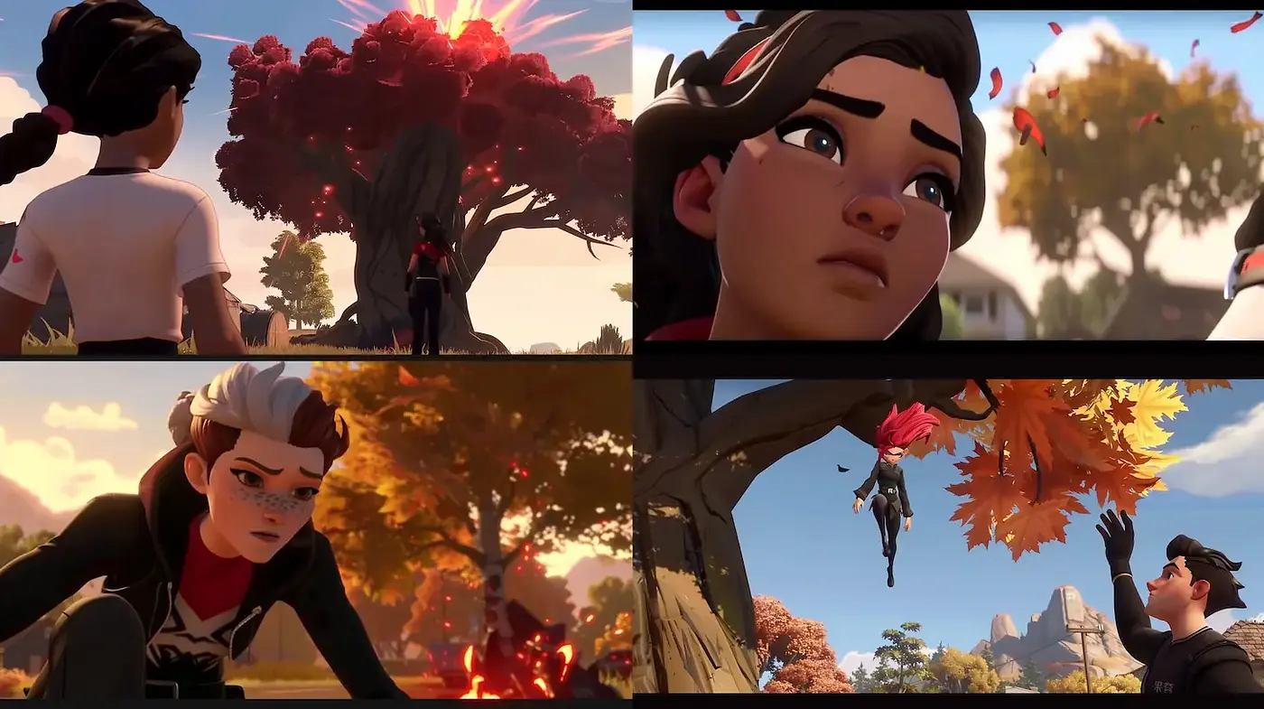 Dynamic and Emotionally Charged Animated Style with a Vibrant Palette - Midjourney sref style