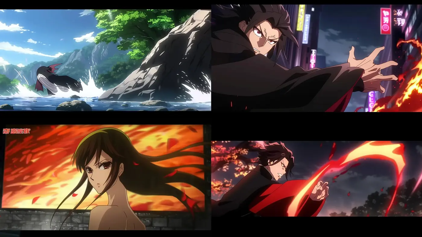 Dramatic Anime-Inspired Digital Art Collection - Midjourney sref style