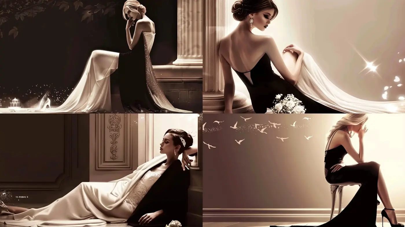 Sepia-toned Elegance with a Contemporary Classical Touch - Midjourney sref style