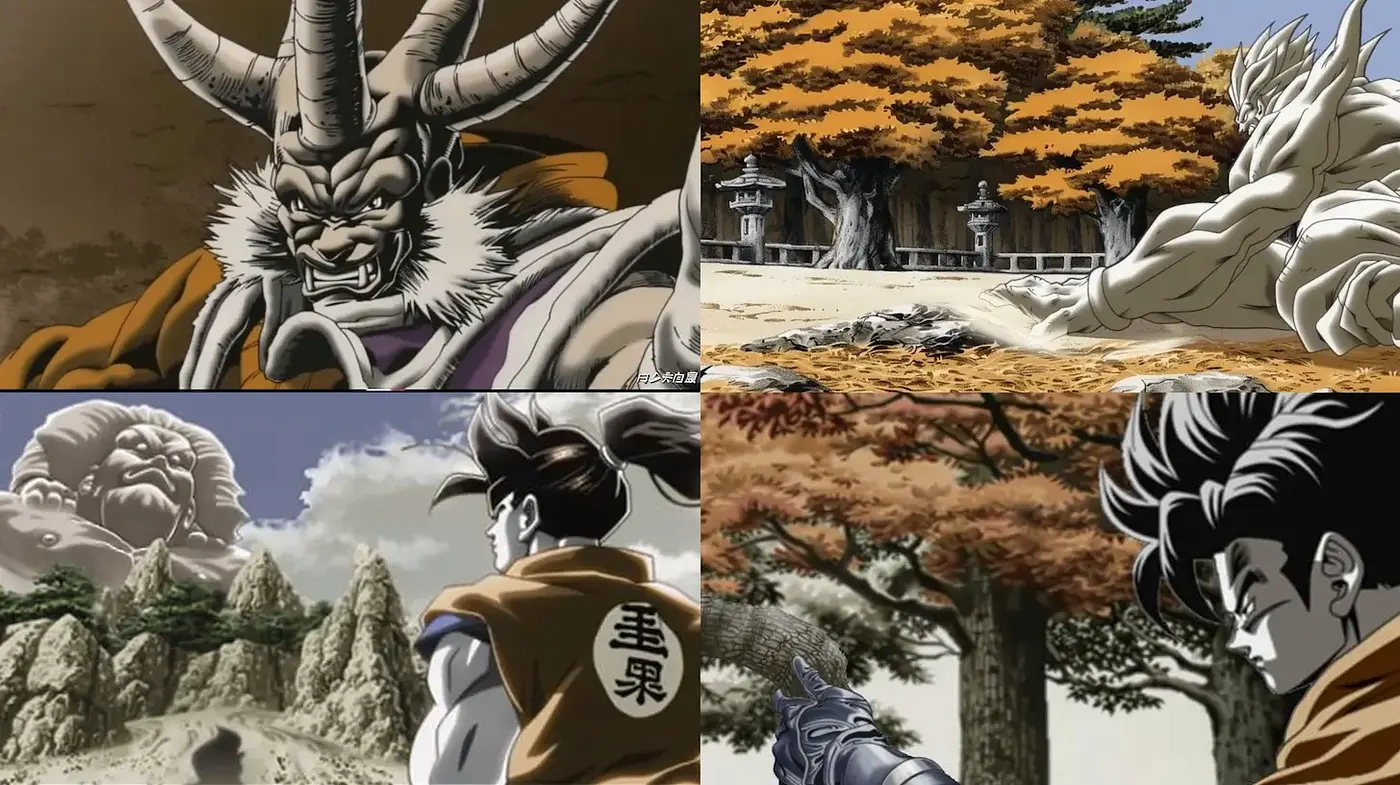 Dynamic and detailed stylized fantasy landscapes with elements of anime art - Midjourney sref style