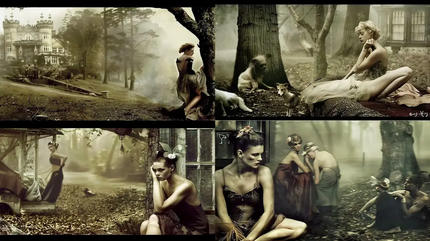 Ethereal Photography with a Vintage, Dreamlike Quality - Midjourney sref style