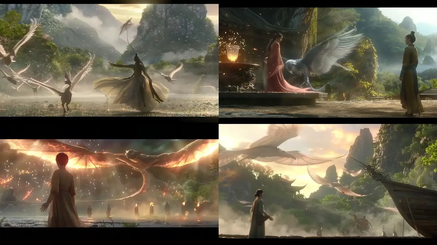 Ethereal Fantasy Tableaus with a Luminous Twilight Ambience - Midjourney sref style