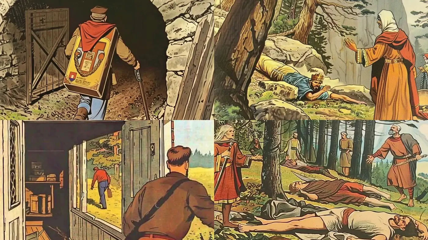 Consistent Vintage Storybook Illustration with a Classic European Aesthetic - Midjourney sref style