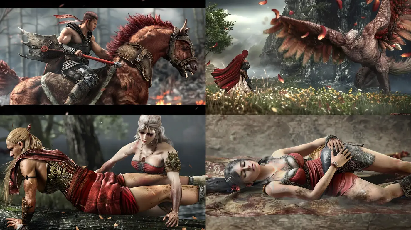 Epic Fantasy Tableau with Rich Textural Realism - Midjourney sref style