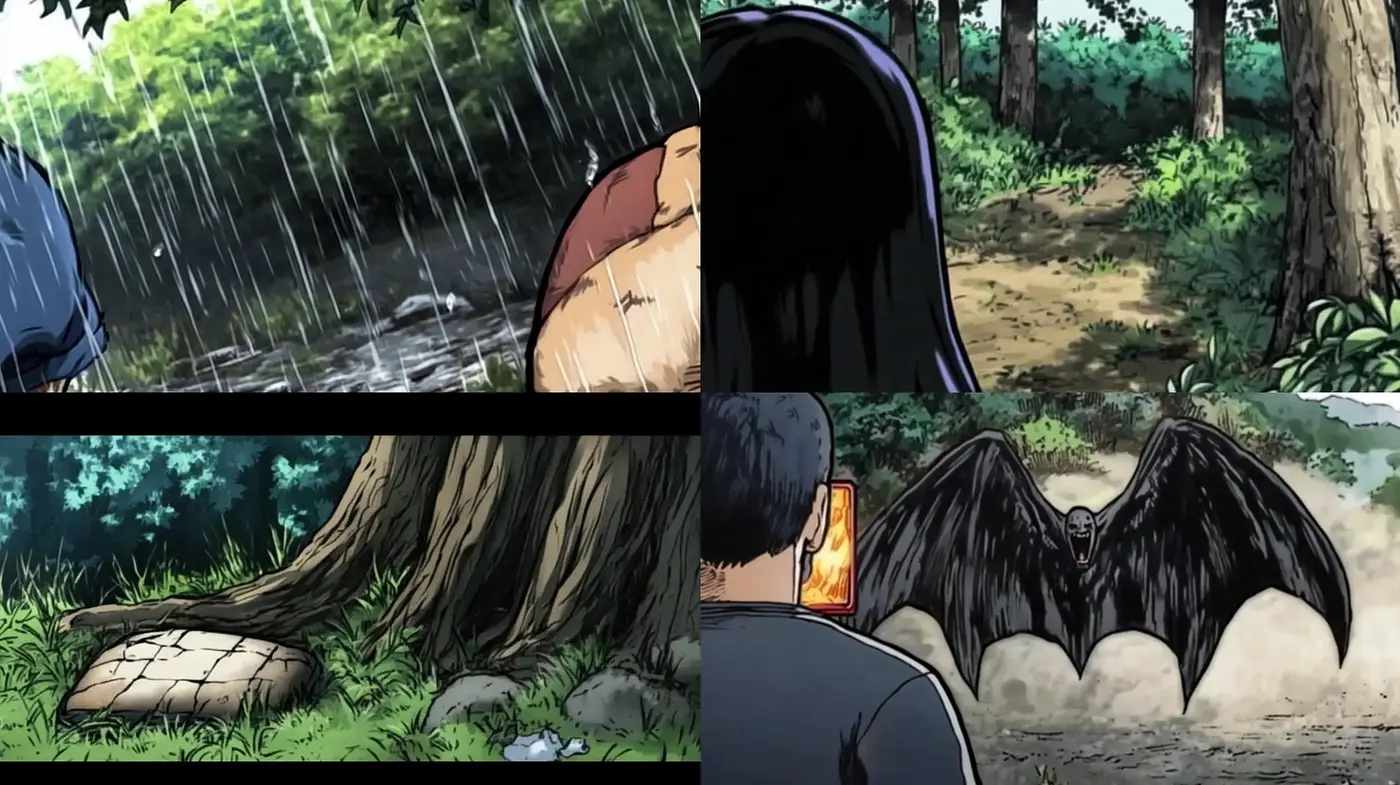 Suspended in a Verdant Dreamscape: A Fusion of Anime Influence and Lush Tonal Nuances - Midjourney sref style