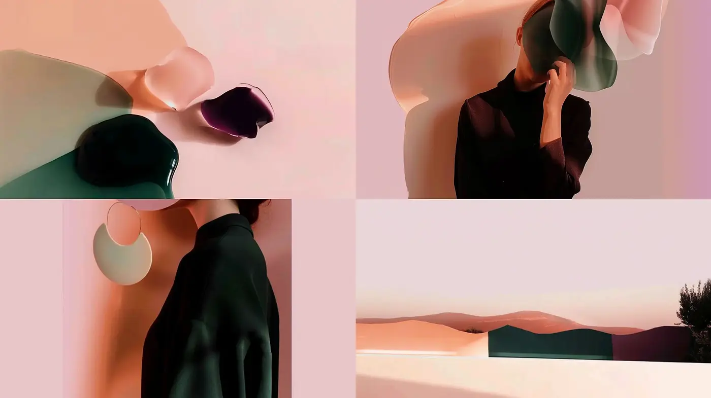 Surreal Pastel Dreamscape: A Harmonious Blend of Abstract Forms and Soft Hues - Midjourney sref style