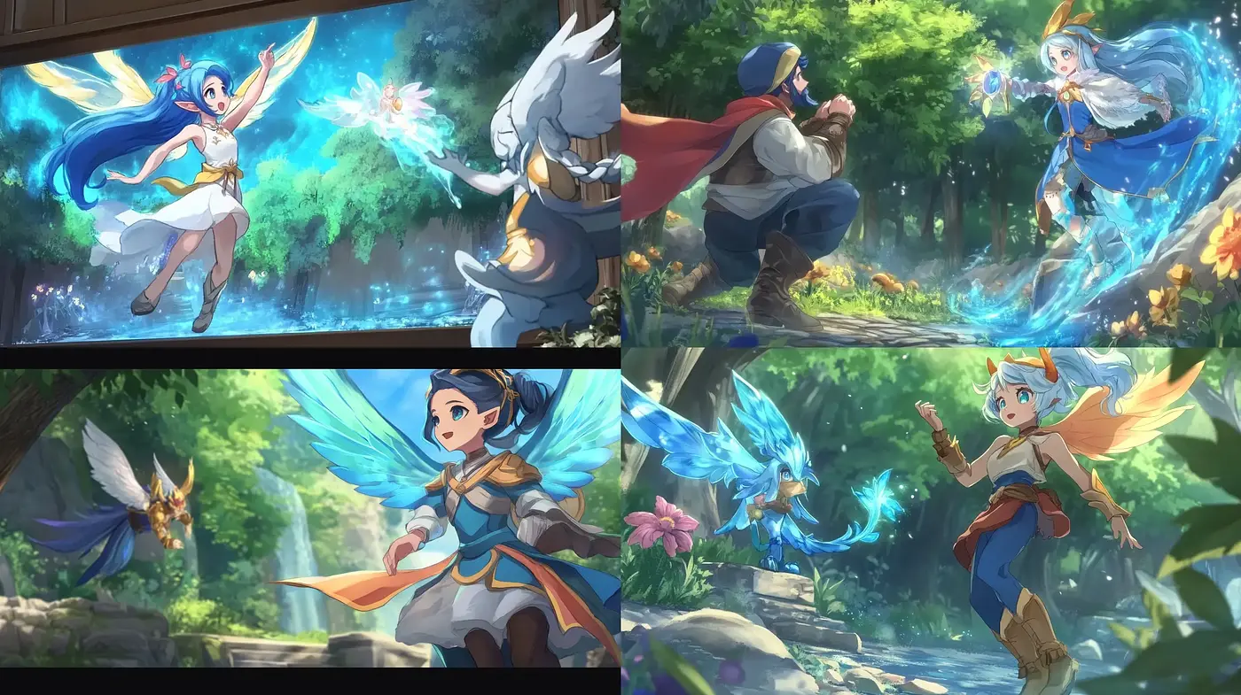 Ethereal Fantasy Animation Flourish - Midjourney sref style
