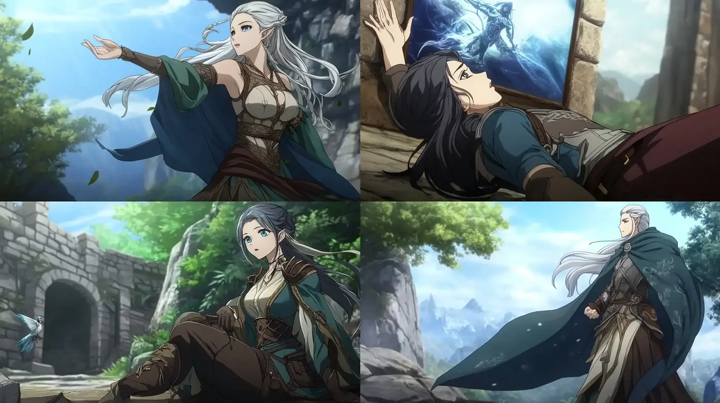 Ethereal Fantasy Art with Anime Inspirations and a Naturalistic Color Harmony - Midjourney sref style