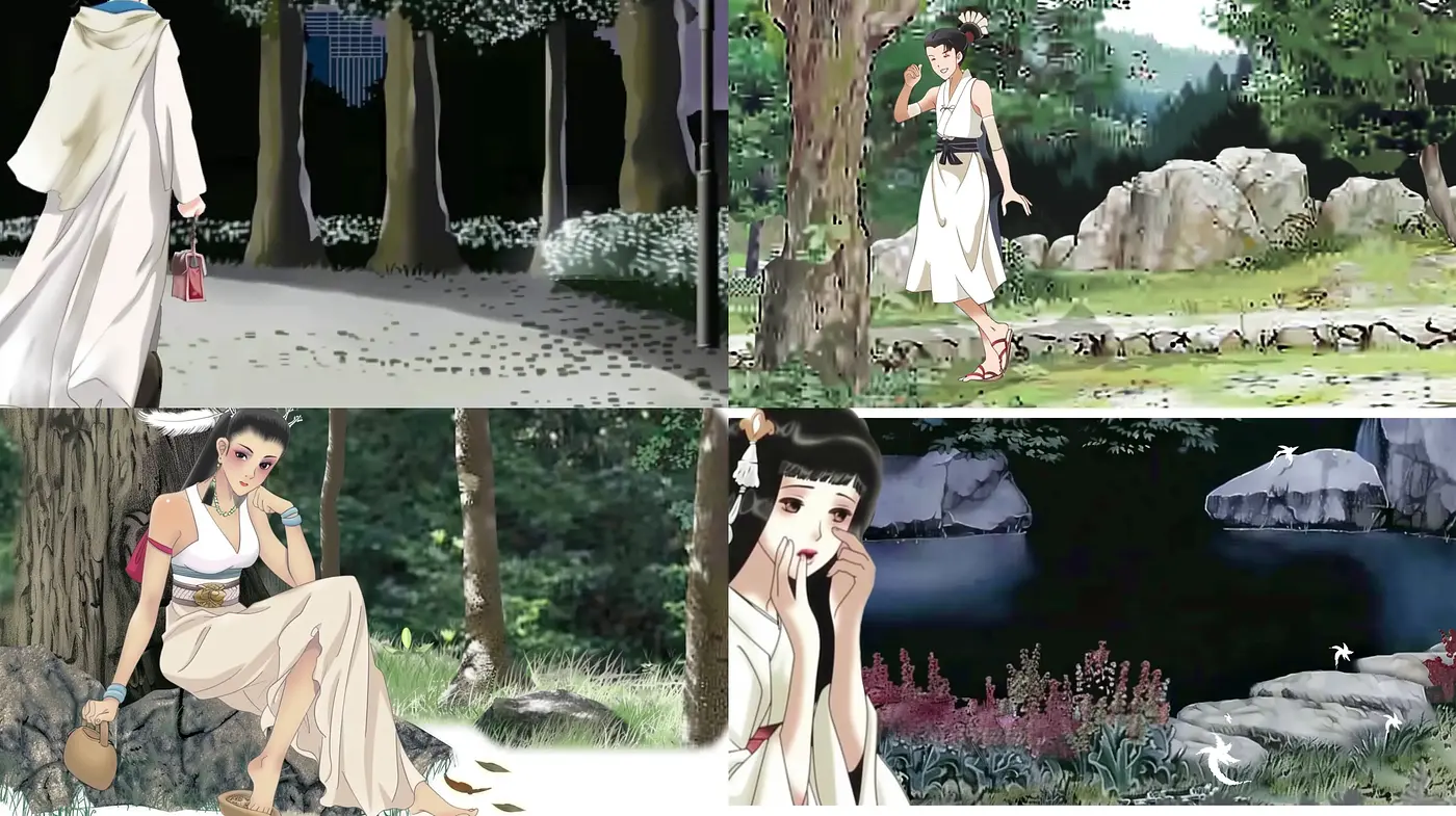 Serene Elegance in Stylized Nature: A Consistent Aesthetic of Poise and Pastoral Beauty - Midjourney sref style