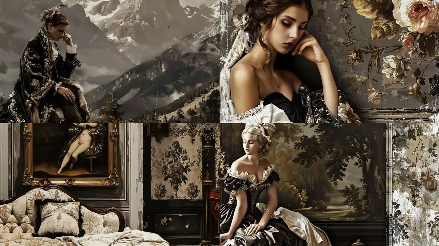 Baroque Revival with Subdued Elegance - Midjourney sref style