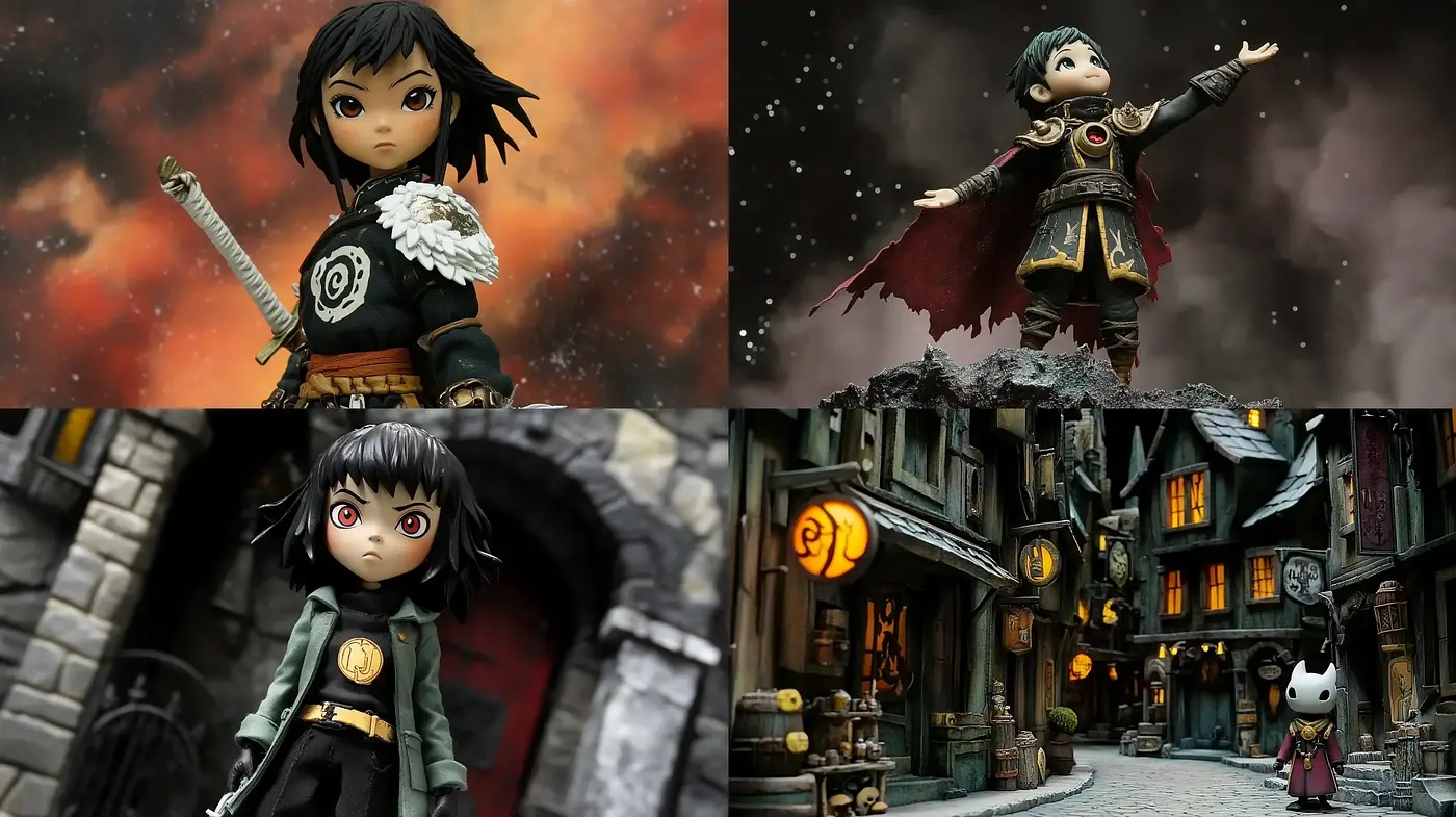Whimsical Fantasy with a Steampunk Edge - Midjourney sref style
