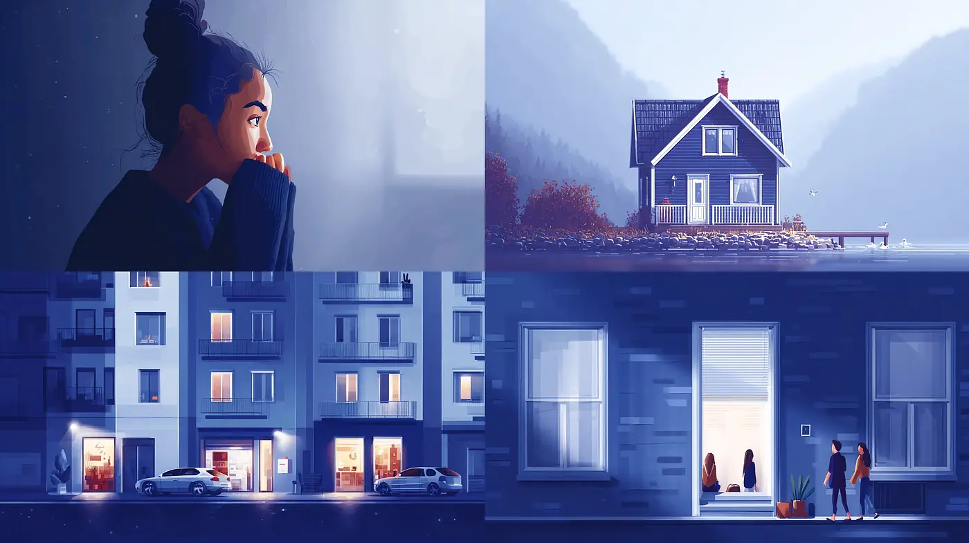 Cinematic and Atmospheric Digital Art with a Dreamlike Quality - Midjourney sref style