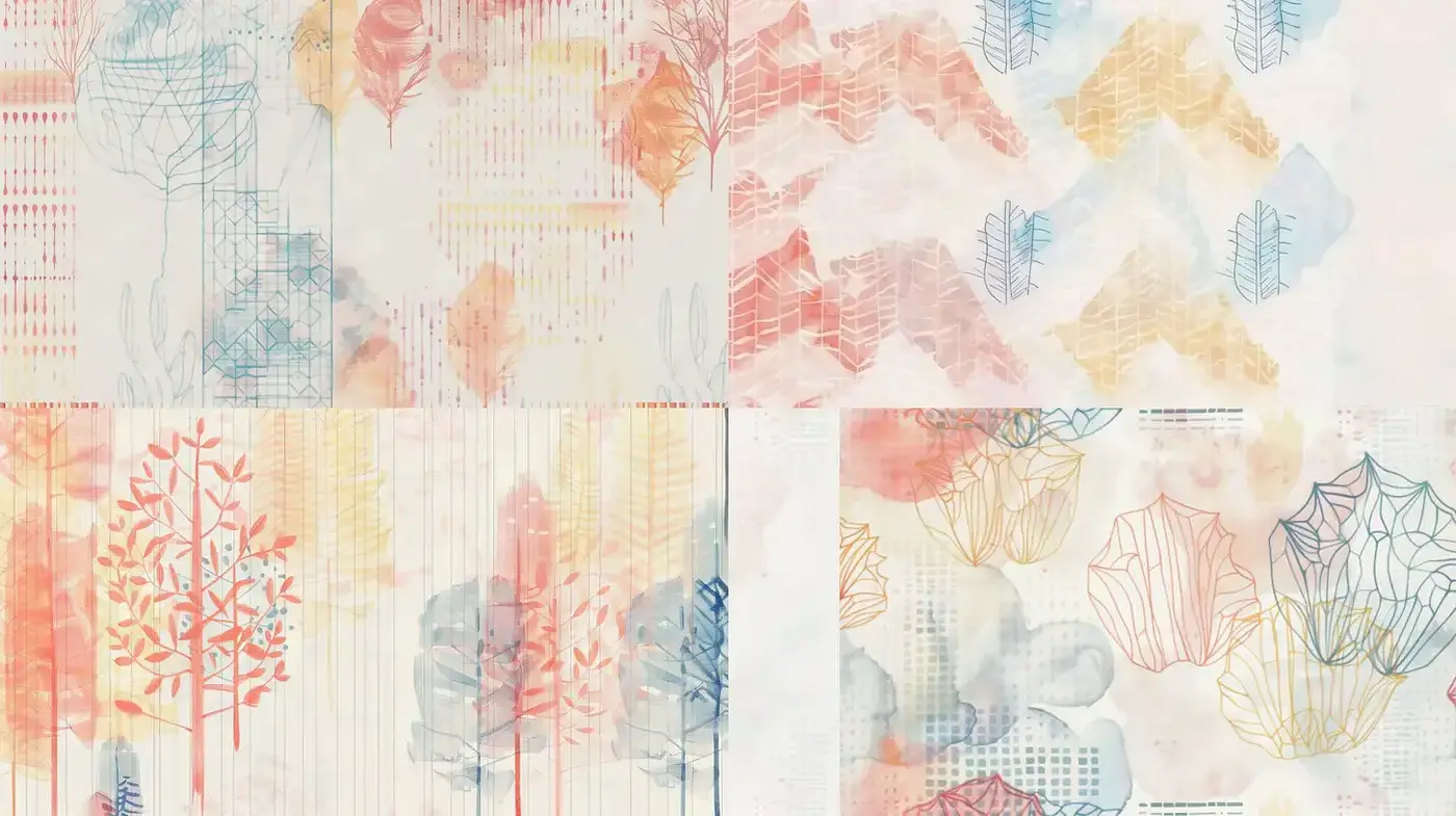 Soft, Ethereal Nature Illustrations with a Modern Touch - Midjourney sref style