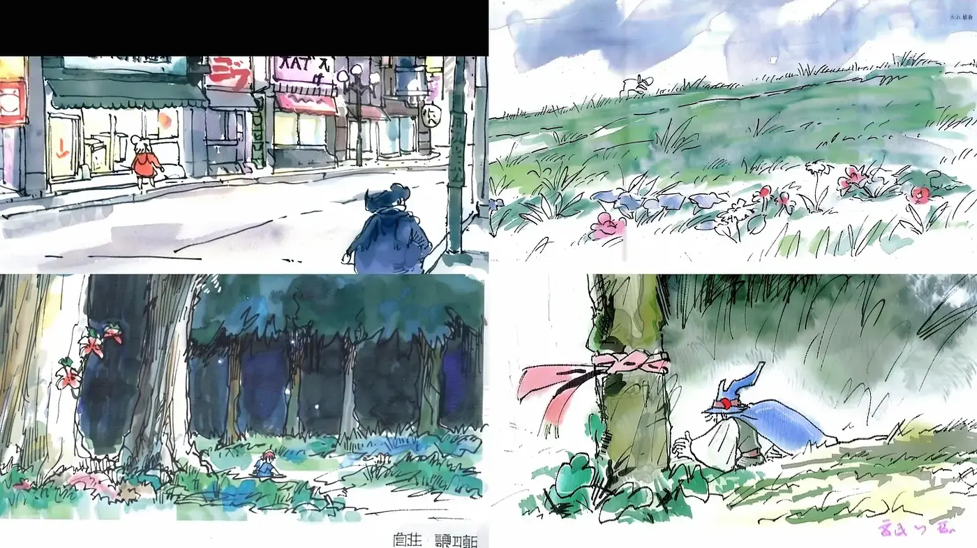 Charming watercolor illustrations with a whimsical fantasy appeal - Midjourney sref style