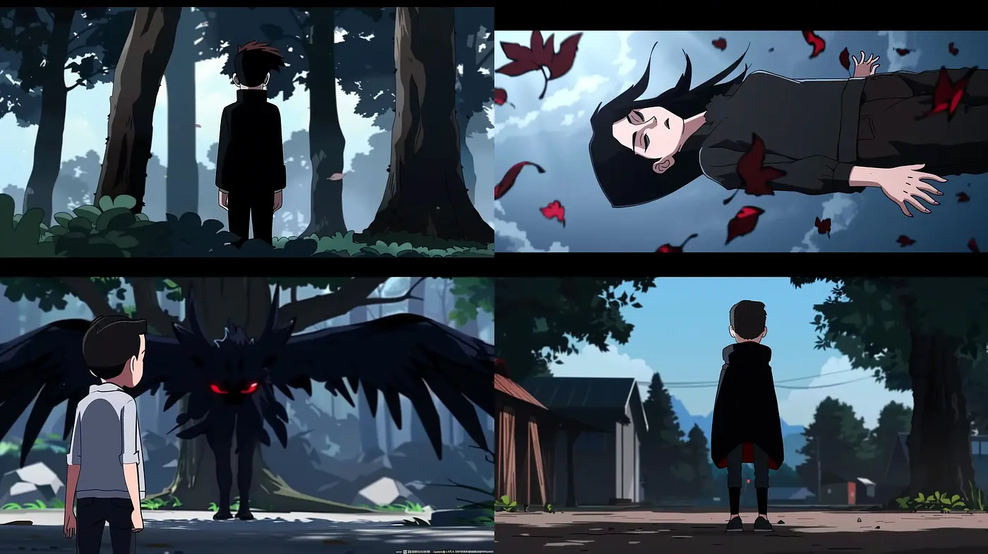 Enigmatic Anime-Inspired Narrative Visuals - Midjourney sref style