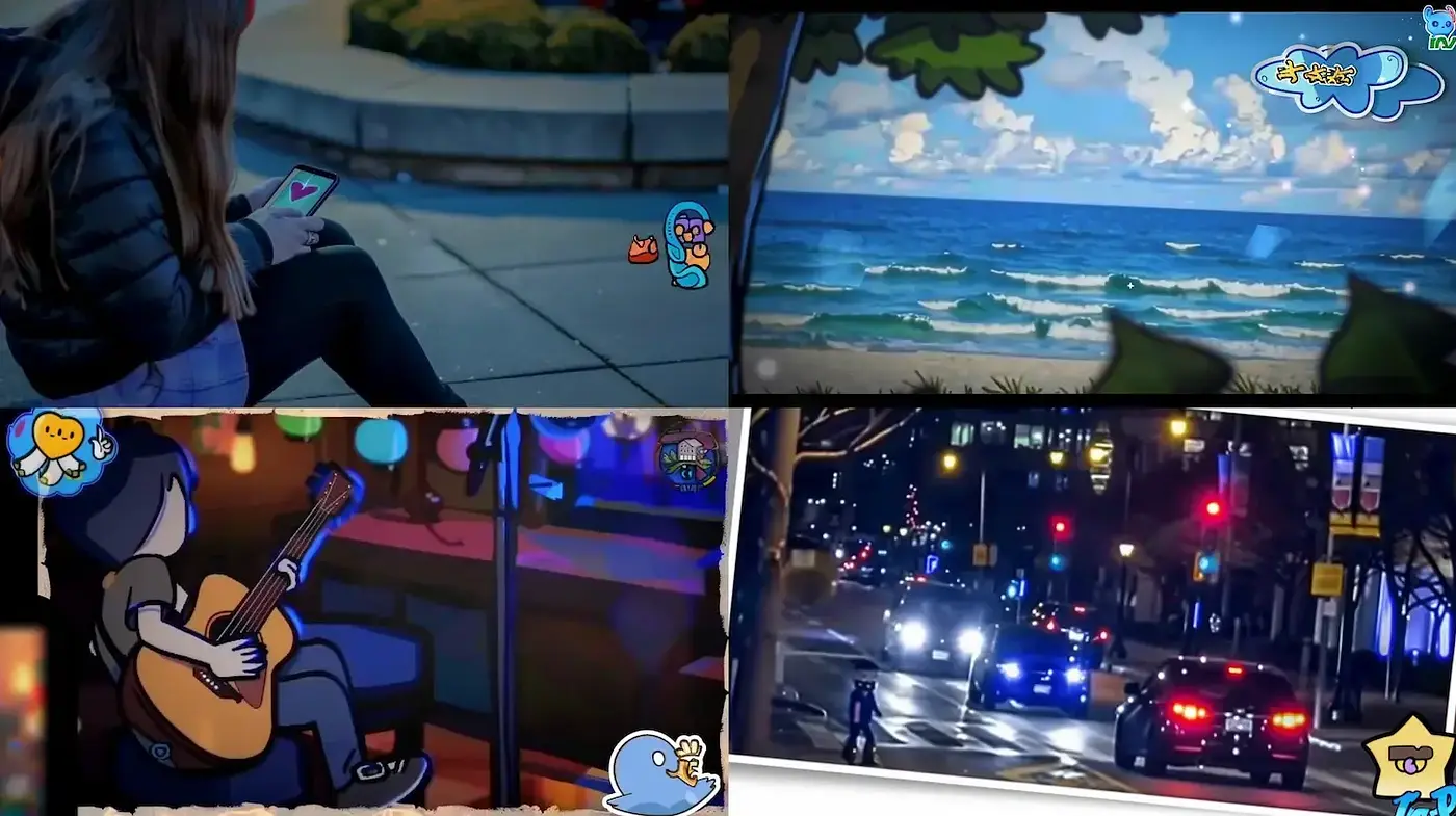 Diverse Urban Narratives Through a Comic Lens - Midjourney sref style