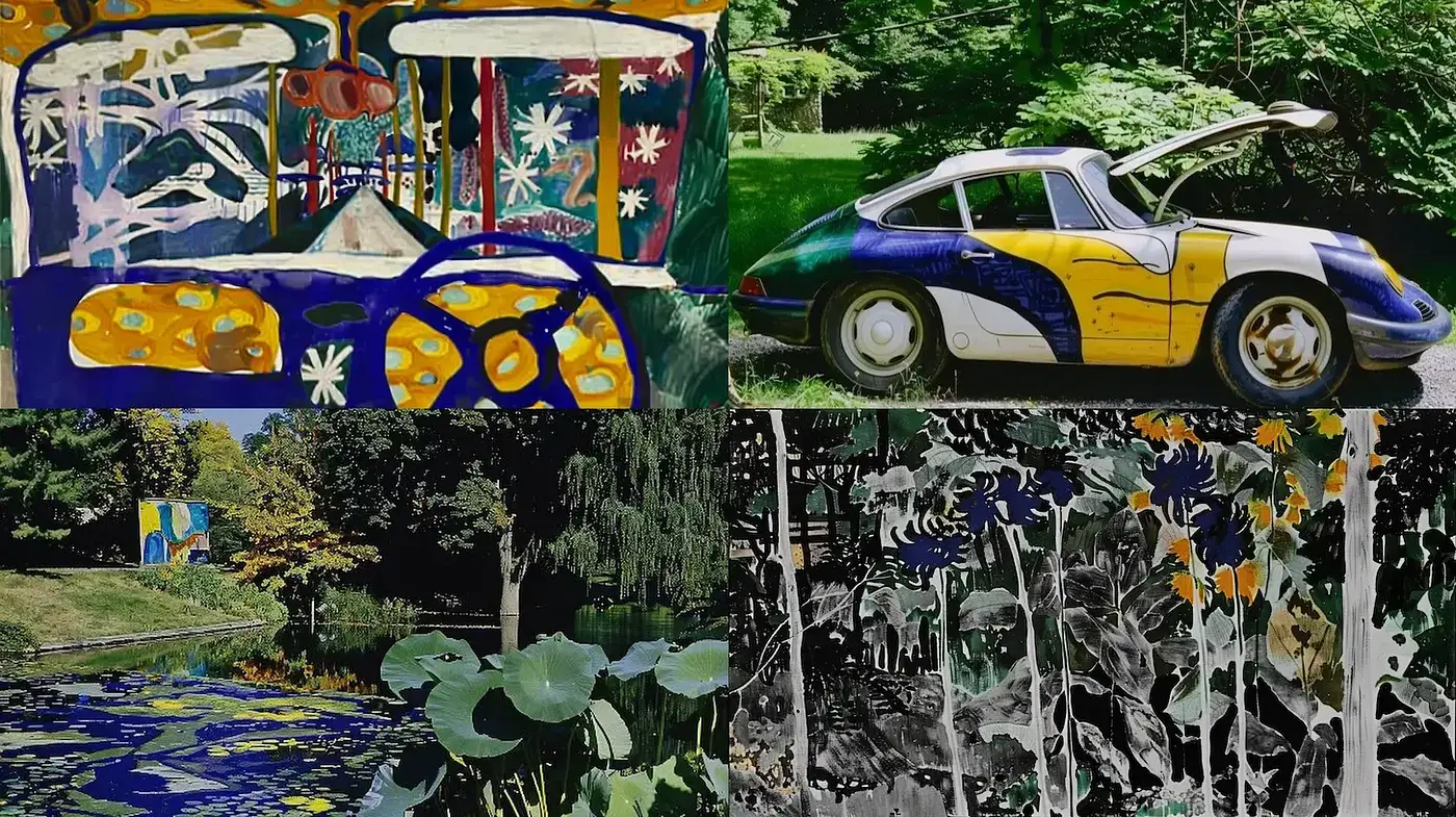 Vibrant Expressionist Fusion with a Twist of Modernism - Midjourney sref style