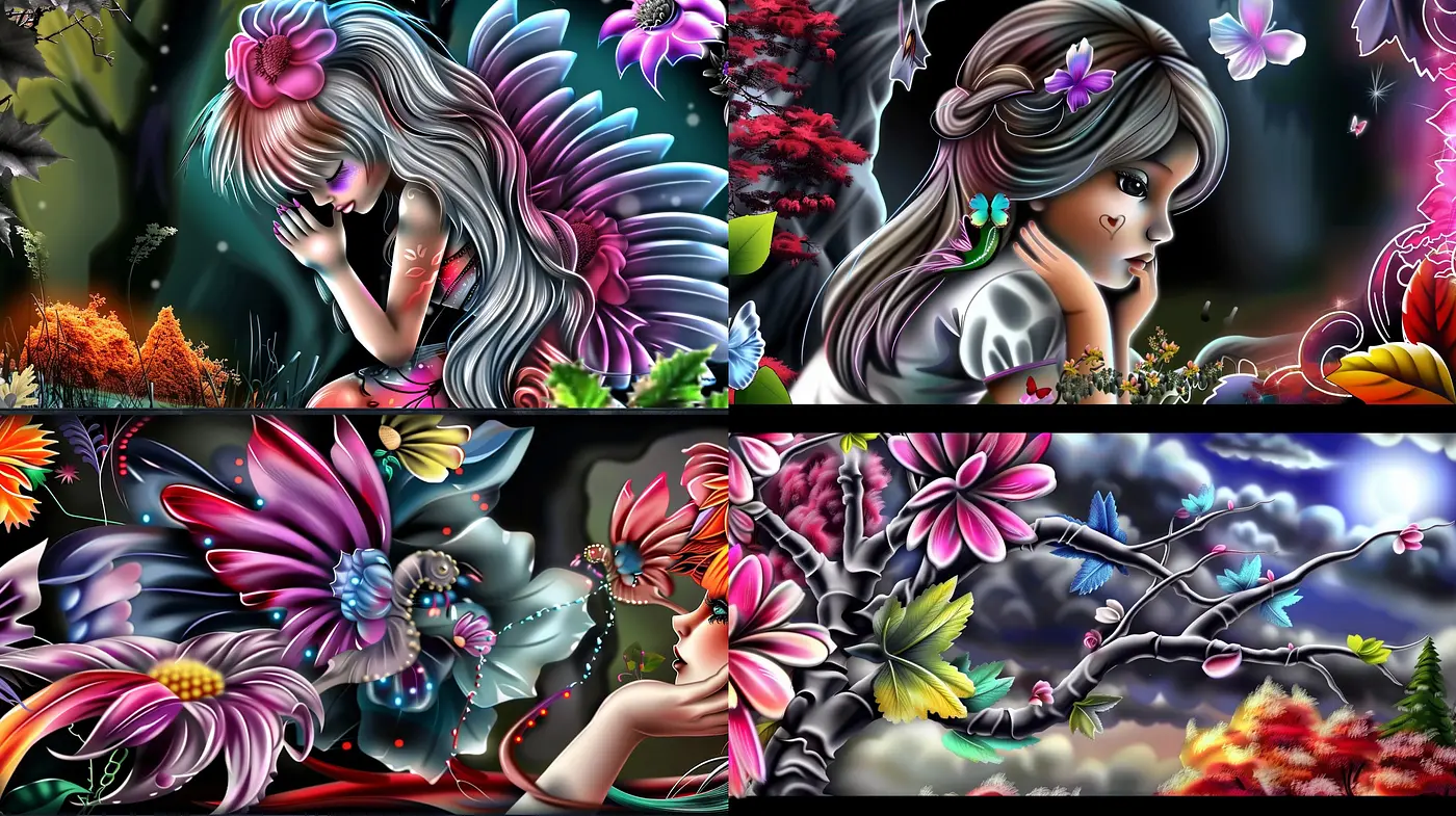 Ethereal Dreamscape Symphonies: A Homage to Surrealist Fantasy and Luminous Hues - Midjourney sref style