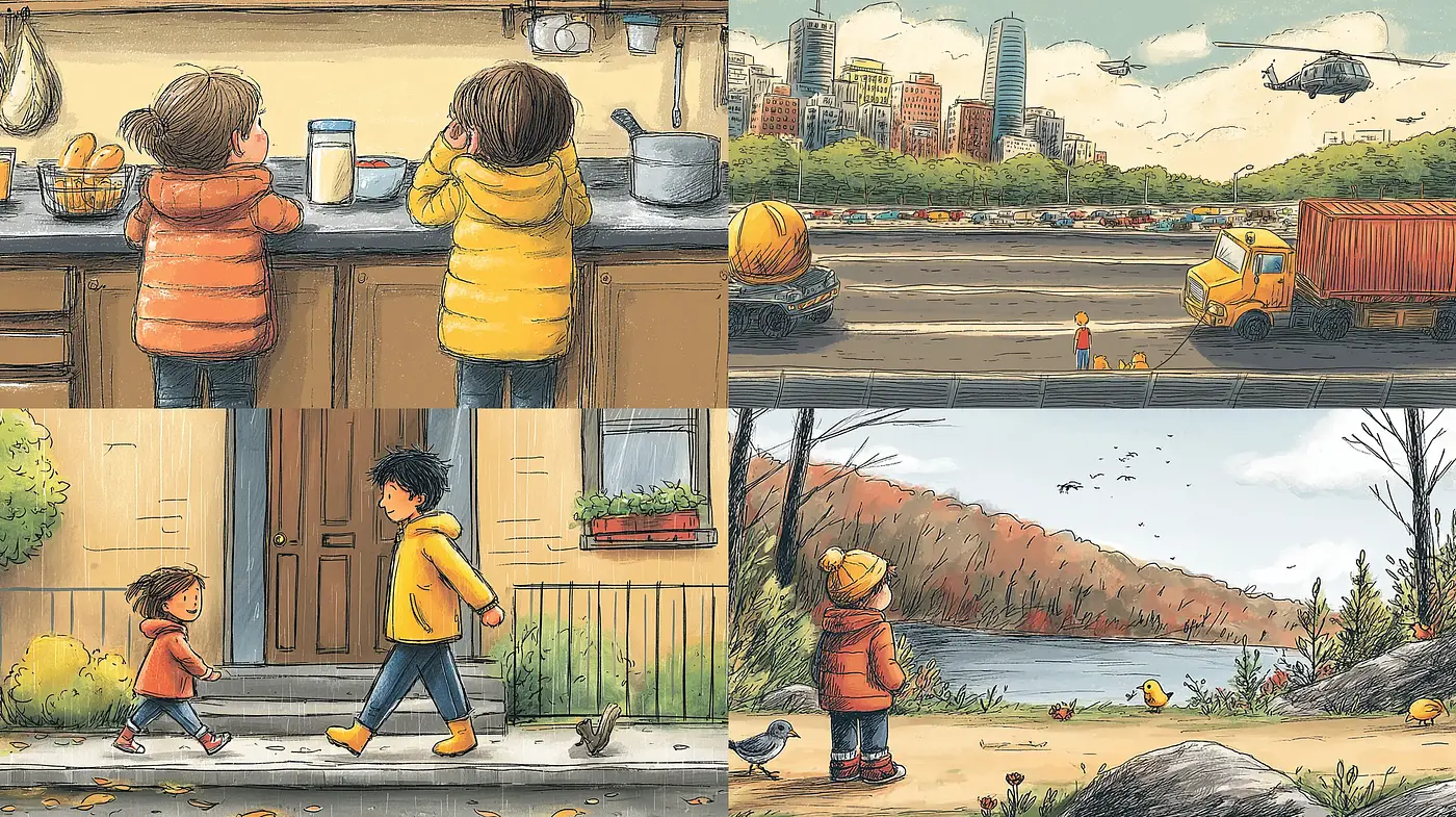 Charming and Whimsical Illustrations with a Nostalgic Touch - Midjourney sref style