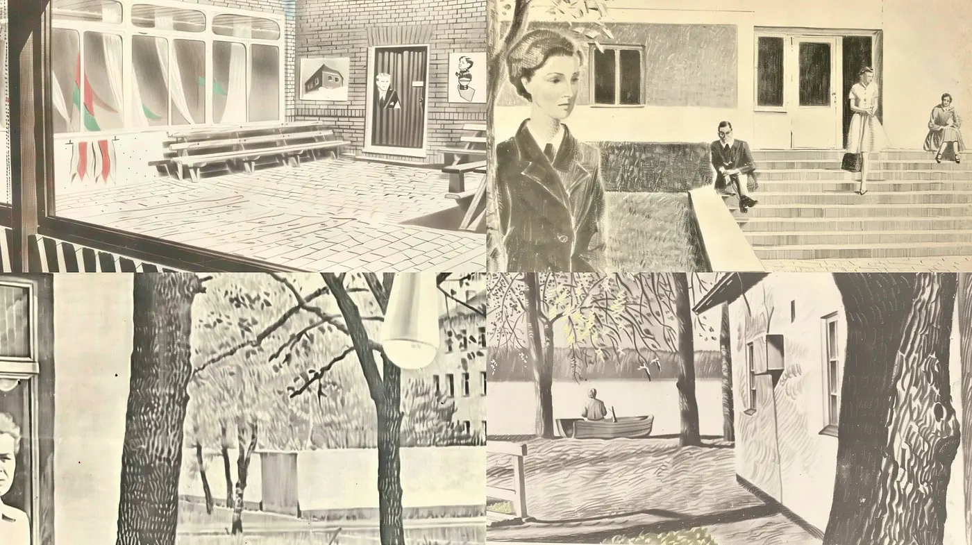 Sepia-Toned Sketches with Textural Consistency and Contemplative Ambiance - Midjourney sref style