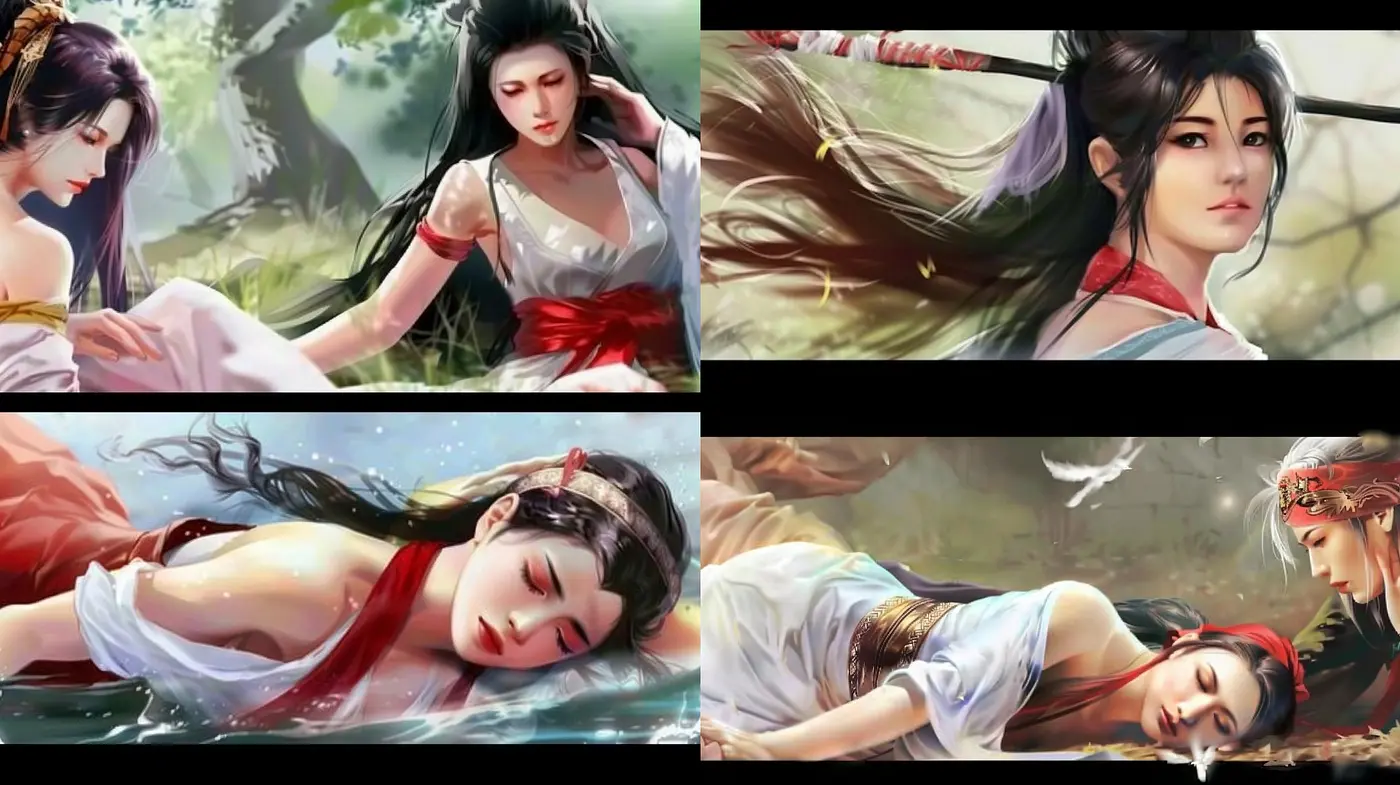 Ethereal Grace: Dreamlike Elegance of Romantic Digital Paintings - Midjourney sref style