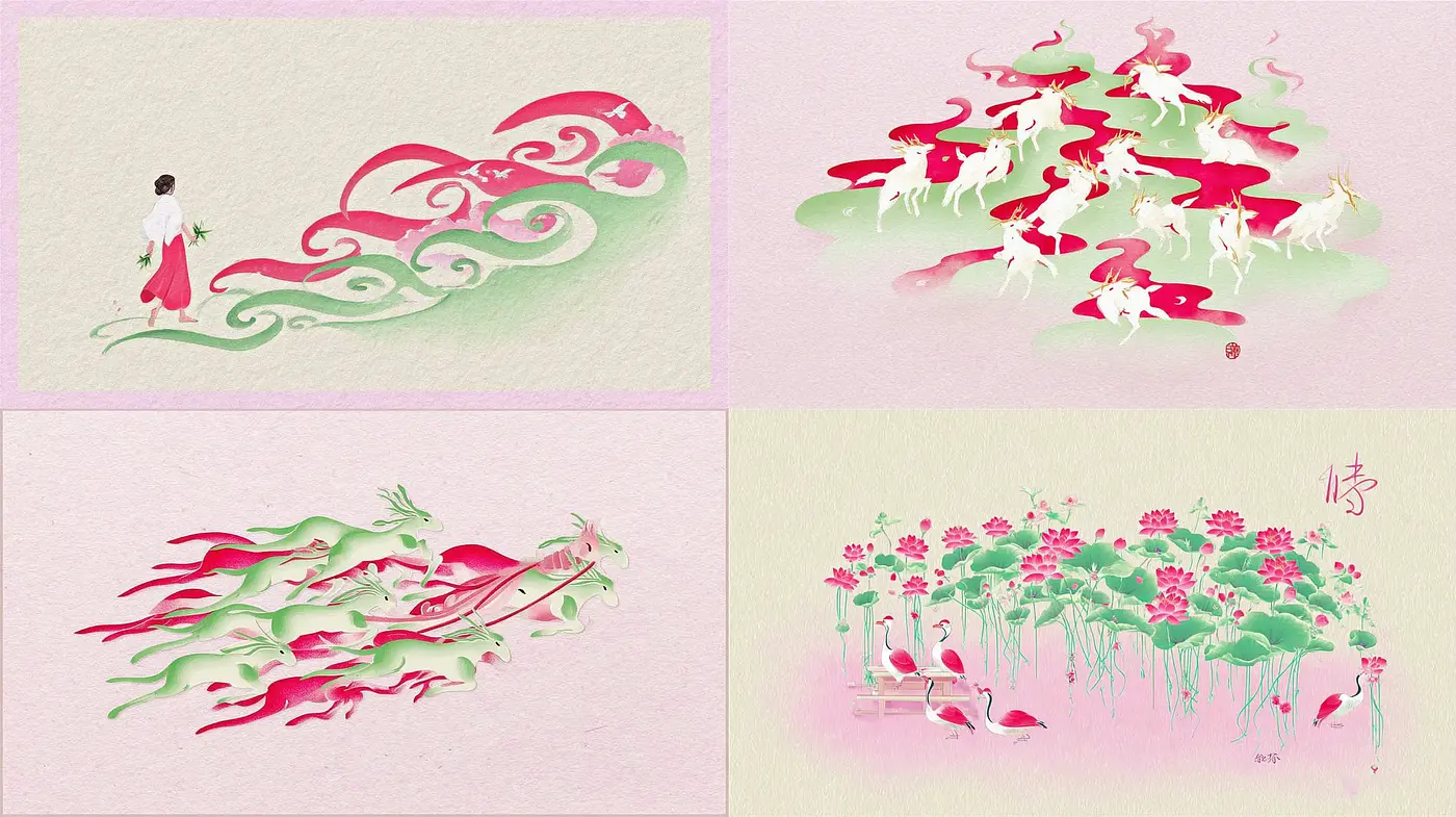 Whimsical and Ethereal Imagery with Traditional Influences - Midjourney sref style