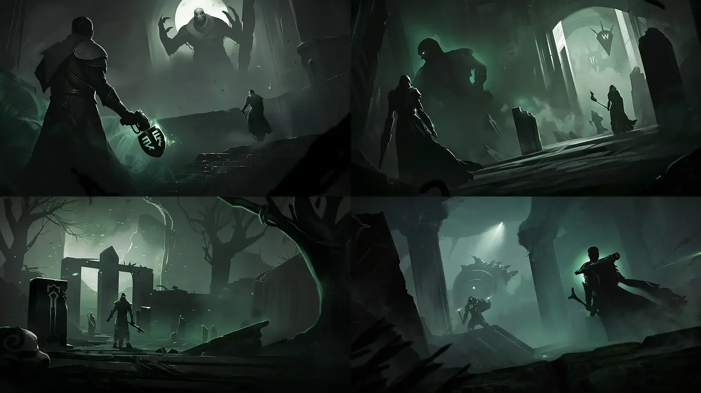 Ethereal Nocturne: A Haunting Exploration of Dark Fantasy - Midjourney sref style