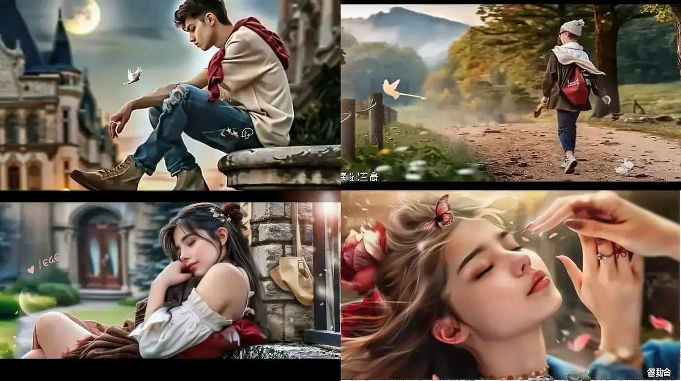 Whimsical and Dreamy Visual Narrative with Romantic Undertones - Midjourney sref style