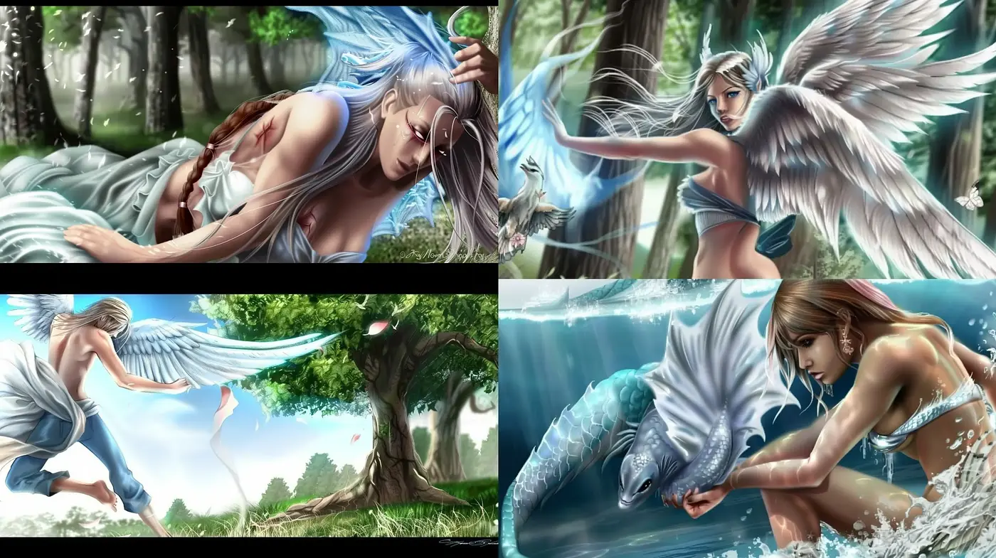 Enchanted Realism with a Mythical Essence - Midjourney sref style