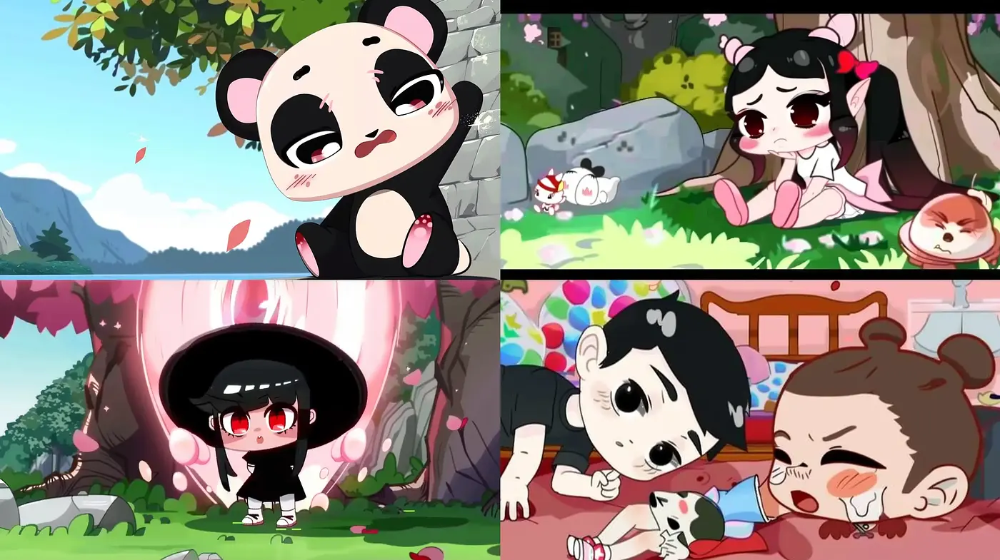 Whimsical Anime Fusion with Pastel Storybook Aesthetics - Midjourney sref style