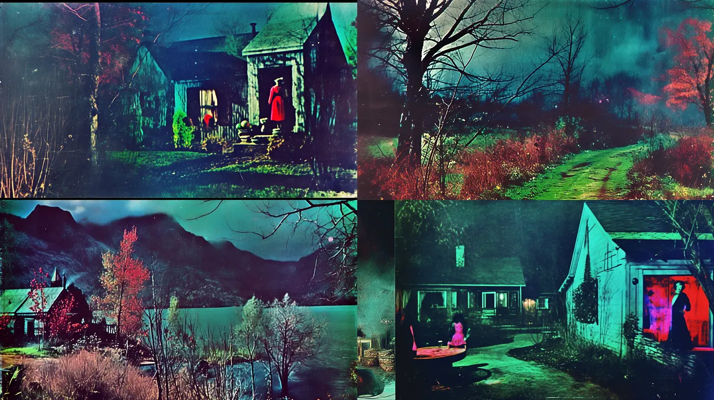 Eerie Twilight Hues: A Study in Muted Mystique and Ethereal Ambiance - Midjourney sref style