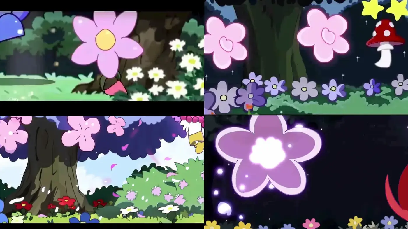 Whimsical Floral Fantasy with Playful Elements - Midjourney sref style