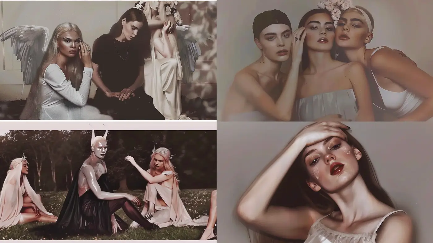 Ethereal Monochromatic Dreamscapes with Soft Lighting - Midjourney sref style