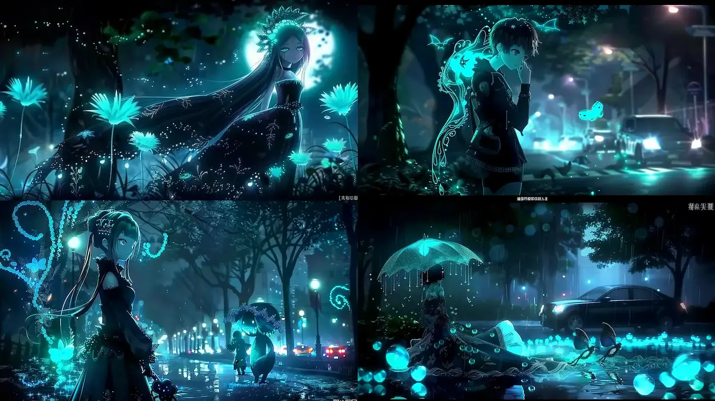 Mystical and Atmospheric Urban Fantasy with a Cool Tone - Midjourney sref style