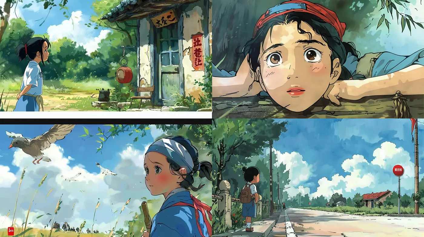 Ethereal Tranquility in Watercolor Hues: A Consistent Study of Serene Storytelling Through Gentle Brushwork - Midjourney sref style