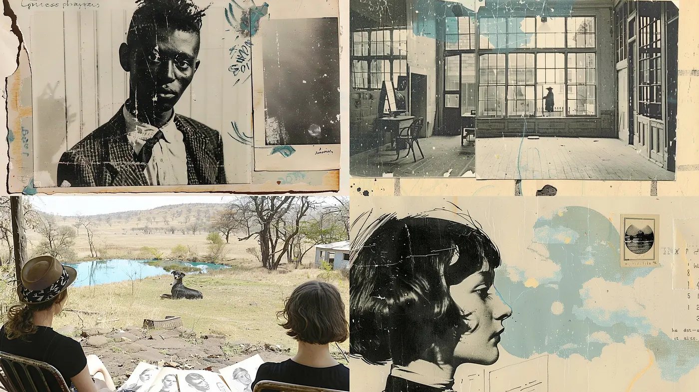 Time-Faded Elegance: A Fusion of Vintage Photographic Charm with Expressive Brushwork - Midjourney sref style