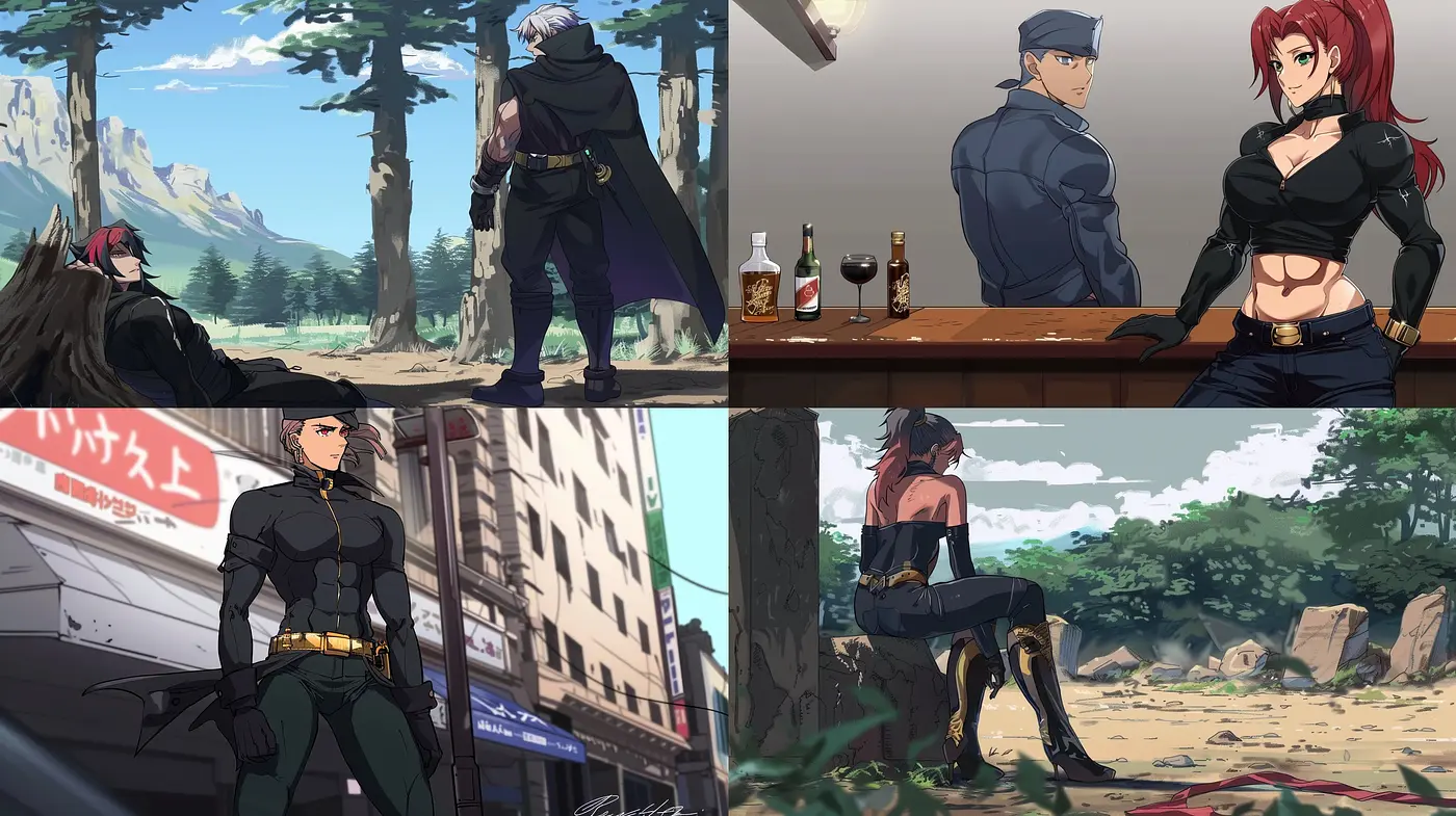 Dynamic Comicbook Pastiche with Vibrant Undertones - Midjourney sref style