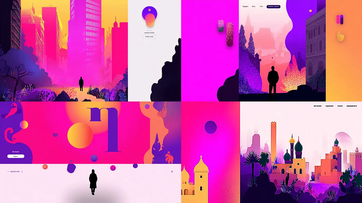 Vivid Geometric Surrealism with a Futuristic Twist - Midjourney sref style