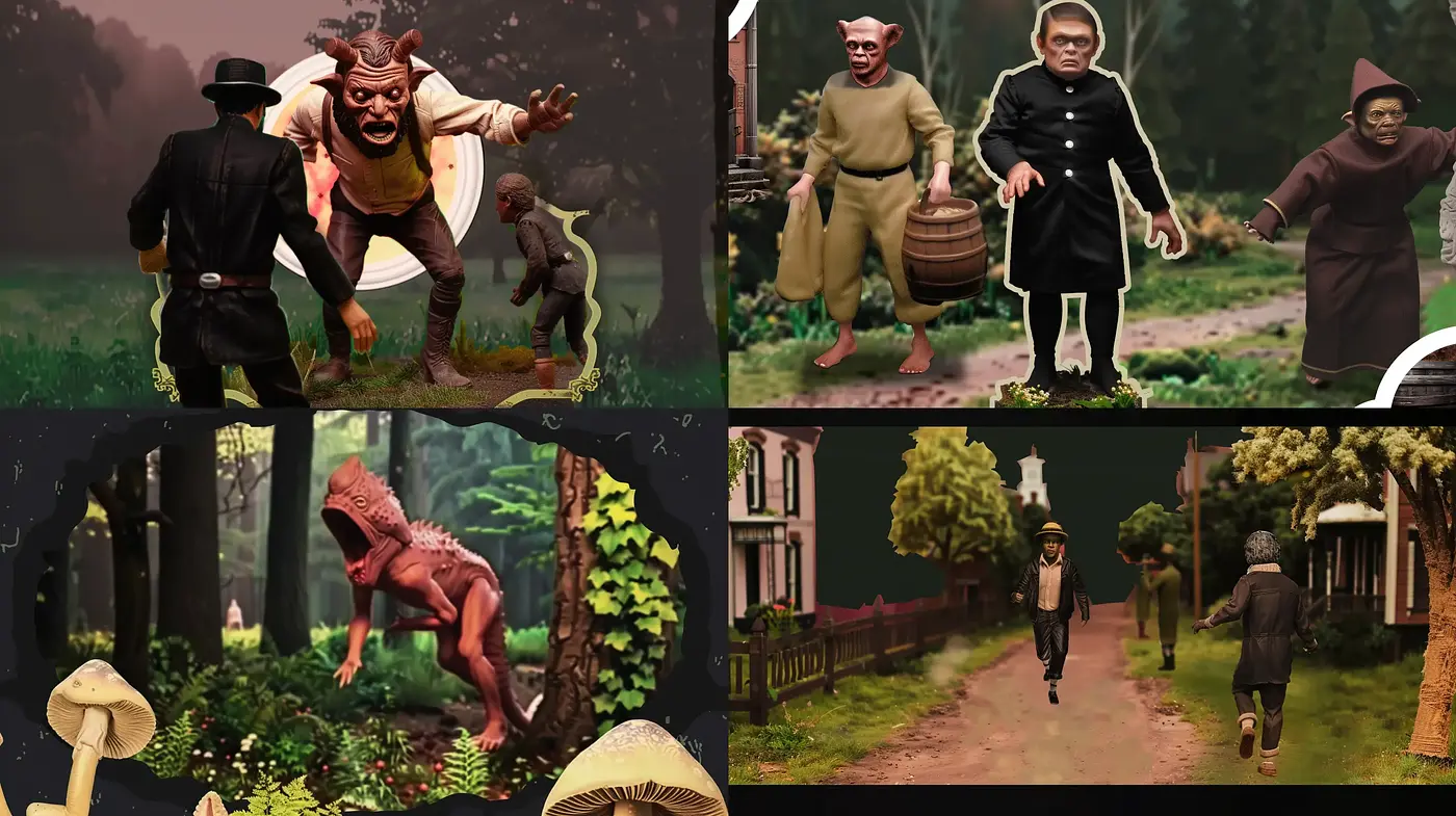 Moody and Textured Mystical Realism - Midjourney sref style
