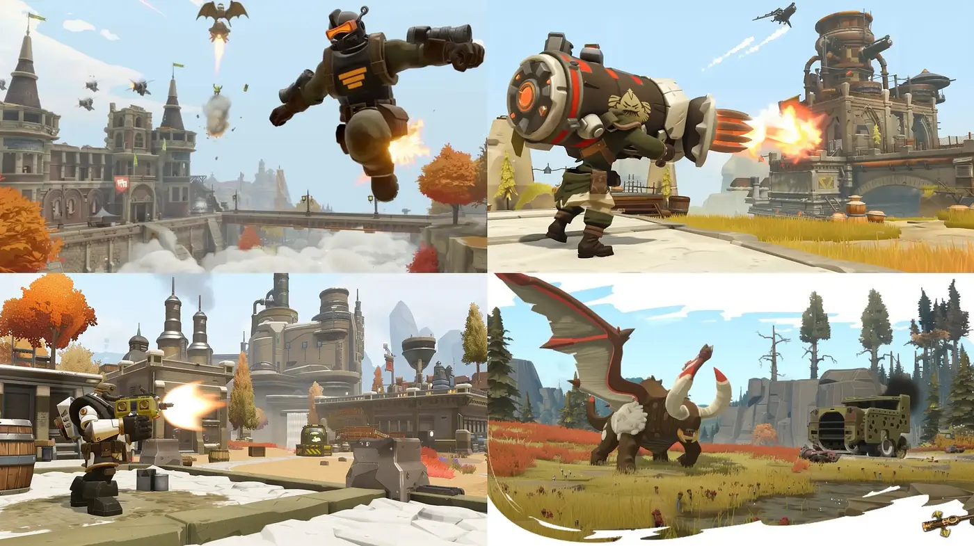 Lively Steampunk Vignettes with Autumnal Hues - Midjourney sref style