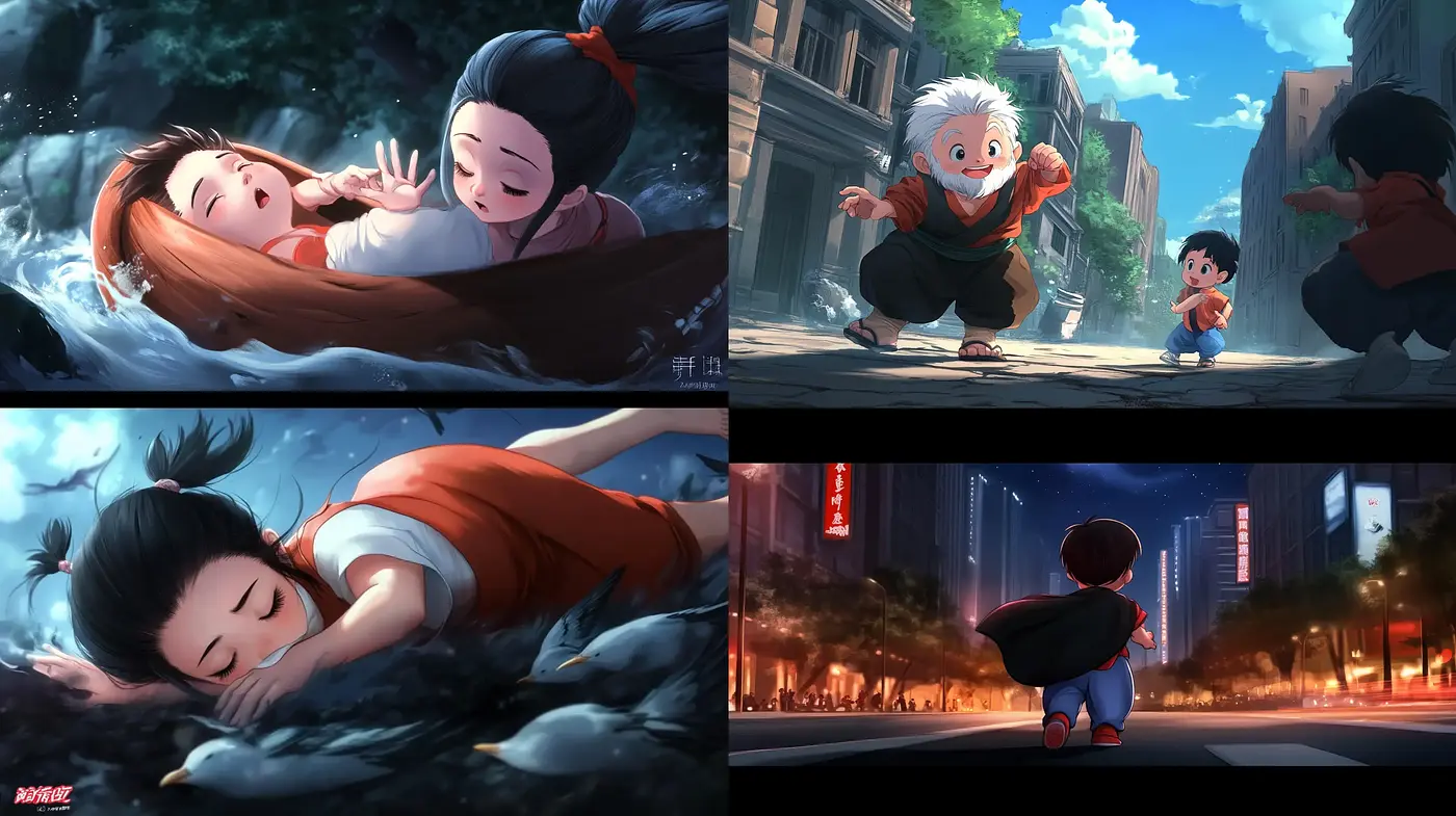 Luminous Anime-Inspired Cinematic Dreamscape - Midjourney sref style